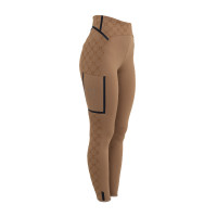 Leggings feminina de cintura alta em tecido técnico monograma Equestro mulher