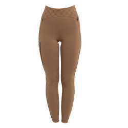 Leggings feminina de cintura alta em tecido técnico monograma Equestro mulher