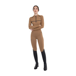 Leggings feminina de cintura alta em tecido técnico monograma Equestro mulher