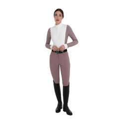 Calças femininas de cintura alta com grip no joelho Equestro mulher Calças femininas de cintura alta com grip no joelho Equestro mulher