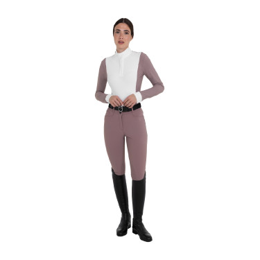 Calças femininas de cintura alta com grip no joelho Equestro mulher Calças femininas de cintura alta com grip no joelho Equestro mulher