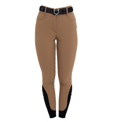 Calças femininas de cintura alta com full grip monograma Equestro mulher Calças femininas de cintura alta com full grip monograma Equestro mulher