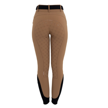Calças femininas de cintura alta com full grip monograma Equestro mulher Calças femininas de cintura alta com full grip monograma Equestro mulher