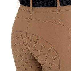 Calças femininas de cintura alta com full grip monograma Equestro mulher Calças femininas de cintura alta com full grip monograma Equestro mulher
