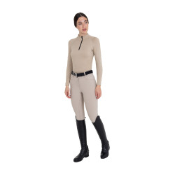 Calças femininas full grip de cintura alta em tecido técnico bi-stretch Equestro mulher