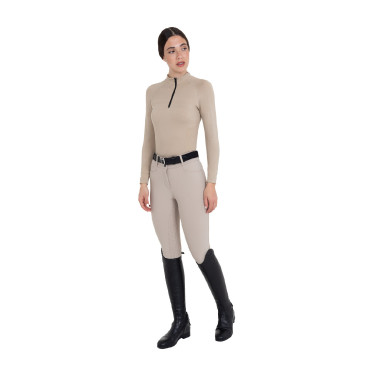 Calças femininas full grip de cintura alta em tecido técnico bi-stretch Equestro mulher