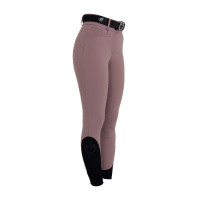 Calças femininas full grip de cintura alta em tecido técnico bi-stretch Equestro mulher Galhada Bege