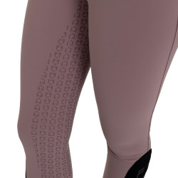 Calças femininas full grip de cintura alta em tecido técnico bi-stretch Equestro mulher Galhada Bege