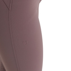 Calças femininas full grip de cintura alta em tecido técnico bi-stretch Equestro mulher Galhada Bege