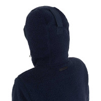 Casaco acolchoado feminino com inserções em teddy Equestro mulher Blazer marinho Azul-marinho