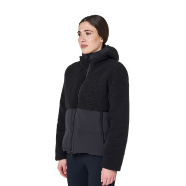 Casaco acolchoado feminino com inserções em teddy Equestro mulher Casaco acolchoado feminino com inserções em teddy Equestro mulher