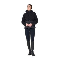 Casaco acolchoado feminino com inserções em teddy Equestro mulher Casaco acolchoado feminino com inserções em teddy Equestro mulher
