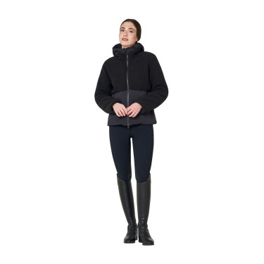 Casaco acolchoado feminino com inserções em teddy Equestro mulher Casaco acolchoado feminino com inserções em teddy Equestro mulher