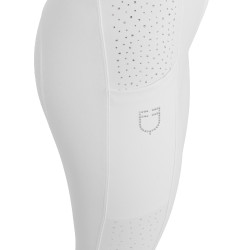 Calças femininas de cintura alta com grip total com strass Equestro mulher Calças femininas de cintura alta com grip total com strass Equestro mulher