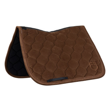 Sela de dressage com efeito camurça com strass Equestro Sela de dressage com efeito camurça com strass Equestro