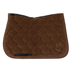 Sela de dressage com efeito camurça com strass Equestro Sela de dressage com efeito camurça com strass Equestro