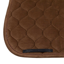 Sela de dressage com efeito camurça com strass Equestro Sela de dressage com efeito camurça com strass Equestro