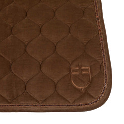 Sela de dressage com efeito camurça com strass Equestro Sela de dressage com efeito camurça com strass Equestro