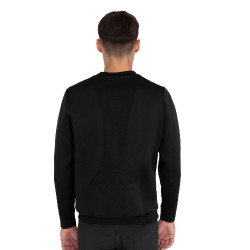 Camisola técnica masculina de gola redonda com inserções em micro malha Equestro homem