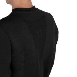 Camisola técnica masculina de gola redonda com inserções em micro malha Equestro homem