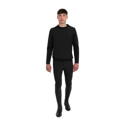 Camisola técnica masculina de gola redonda com inserções em micro malha Equestro homem