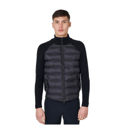Casaco acolchoado masculino com mangas de malha Equestro homem Casaco acolchoado masculino com mangas de malha Equestro homem