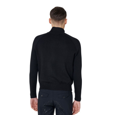 Casaco acolchoado masculino com mangas de malha Equestro homem Casaco acolchoado masculino com mangas de malha Equestro homem