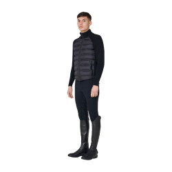 Casaco acolchoado masculino com mangas de malha Equestro homem Casaco acolchoado masculino com mangas de malha Equestro homem