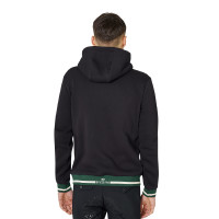 Moletom masculino com capuz e zíper frontal Equestro homem Preto / verde abeto