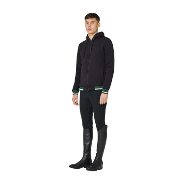 Moletom masculino com capuz e zíper frontal Equestro homem Moletom masculino com capuz e zíper frontal Equestro homem