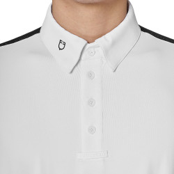 Polo de concurso masculino de manga comprida com inserções em mesh Equestro homem