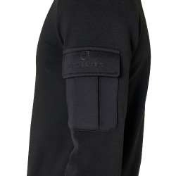 Camisola polar masculina de gola alta com fecho de 3/4 Equestro homem