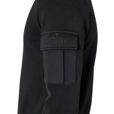Camisola polar masculina de gola alta com fecho de 3/4 Equestro homem