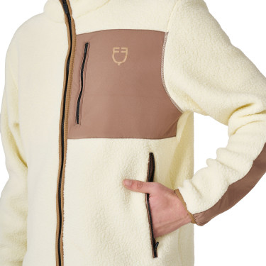 Moletom masculino em fleece teddy com bolso frontal Equestro homem Moletom masculino em fleece teddy com bolso frontal Equestro homem
