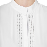 Polo de concurso feminino estilo camisa com strass Equestro mulher