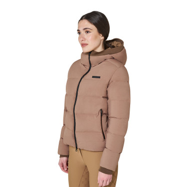 Casaco acolchoado feminino com capuz Equestro mulher Casaco acolchoado feminino com capuz Equestro mulher