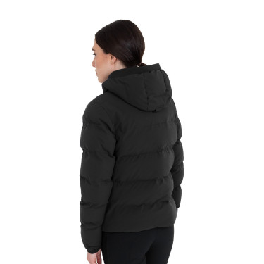 Casaco acolchoado feminino com capuz Equestro mulher Preto