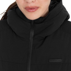 Casaco acolchoado feminino com capuz Equestro mulher Preto
