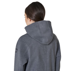 Softshell feminino longo em mistura de lã com abertura traseira Equestro mulher