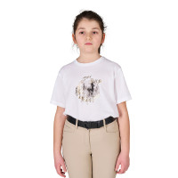 T-shirt menina Born To Be Wild em algodão Equestro criança