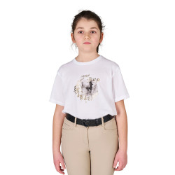 T-shirt menina Born To Be Wild em algodão Equestro criança
