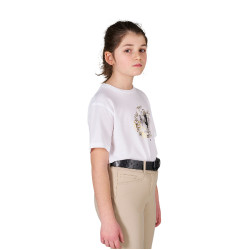 T-shirt menina Born To Be Wild em algodão Equestro criança
