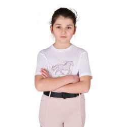 T-shirt infantil Stone Horse em algodão Equestro criança