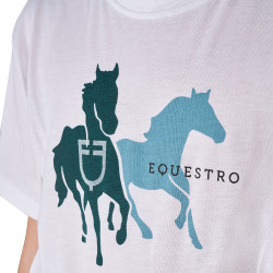 T-shirt infantil em algodão respirável Equestro criança