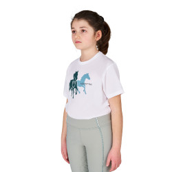 T-shirt infantil em algodão respirável Equestro criança