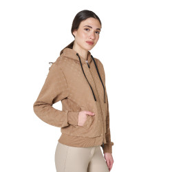 Sweatshirt feminina monograma com capuz Equestro mulher Sweatshirt feminina monograma com capuz Equestro mulher