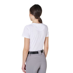 T-shirt feminina com logótipo em foil Equestro mulher Branco / prata