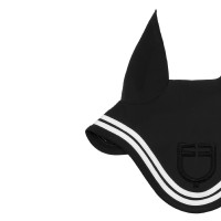 Capa de orelhas Double Stripes em tecido técnico Equestro Preto