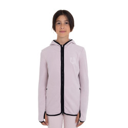 Sweatshirt infantil unissex em fleece com zíper Equestro Sweatshirt infantil unissex em fleece com zíper Equestro