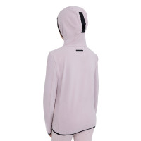 Sweatshirt infantil unissex em fleece com zíper Equestro Violeta feltrado